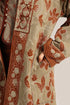 Embroidered reversible long-sleeve cotton coat